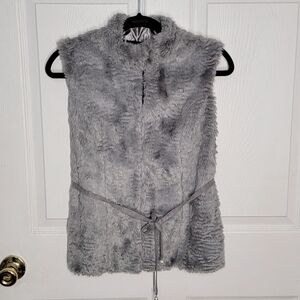 White House Black Market Faux Fur Vest